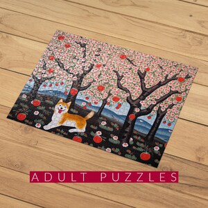 500-Piece Shiba Inu Bath Time Jigsaw Puzzle - Fun Dog-Themed Puzzle For Adults & Kids