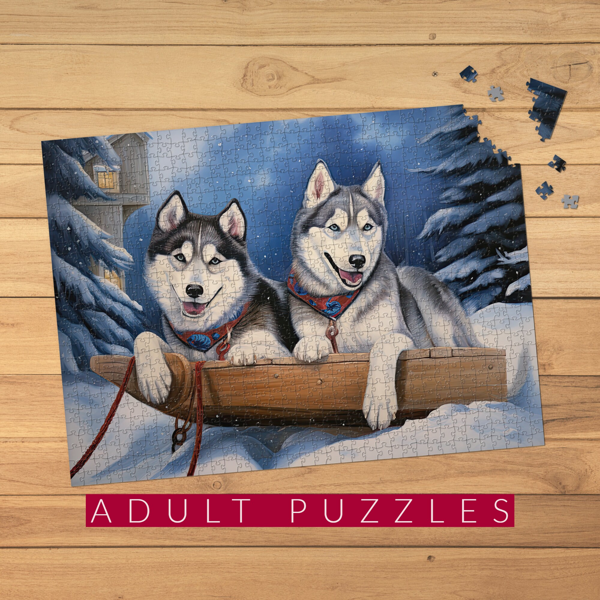 渡辺■HUSKY VOICE_ハスキーボイス_九州パンク_ソノシート_新品 Siberian Husky Jigsaw Puzzle, Puzzles for Adults, Adult Puzzle