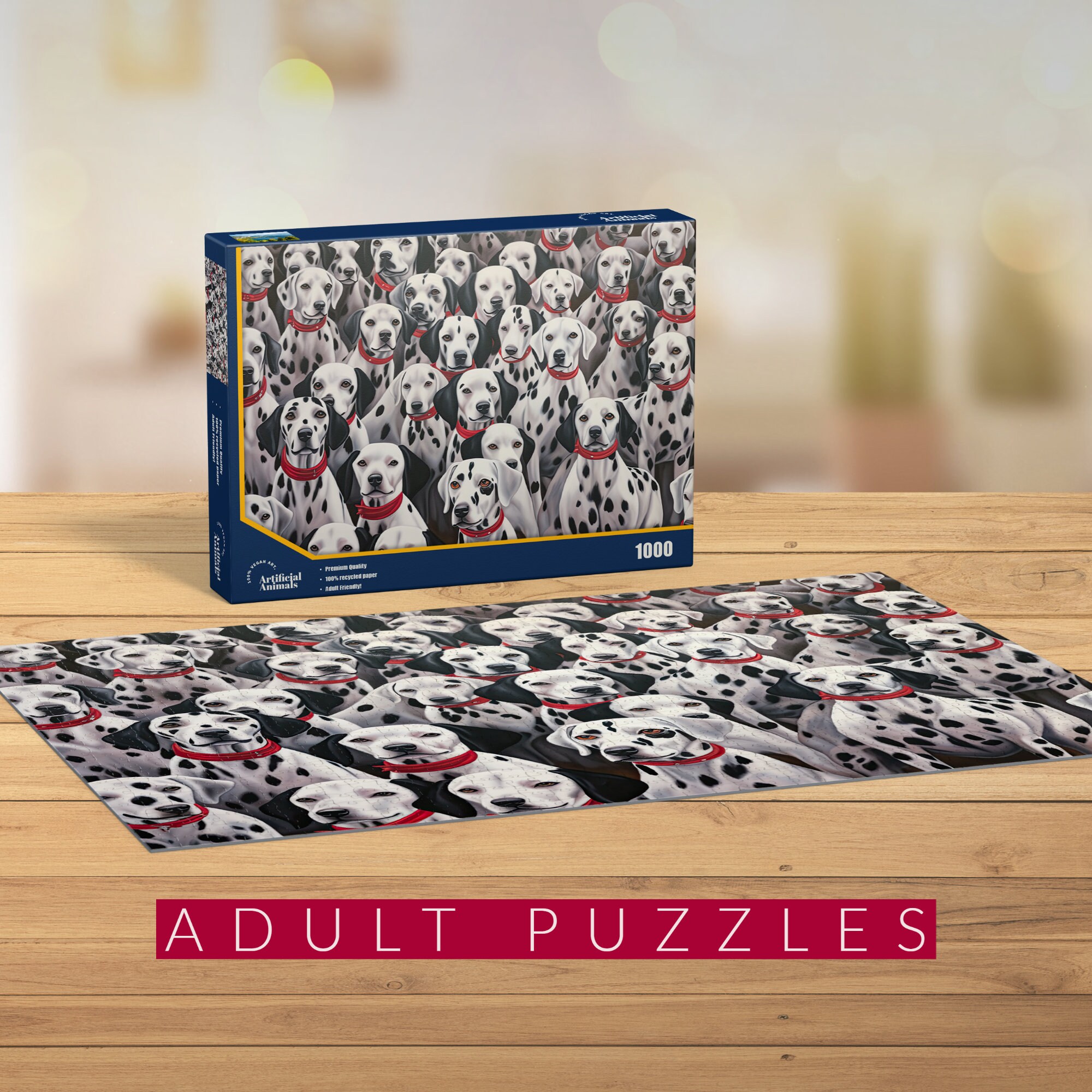 Dalmatian Jigsaw Puzzle, Dog Puzzle, Puzzles for Adults, Adult Puzzles
