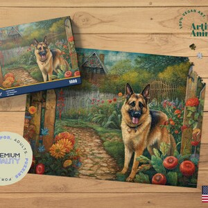German Shepherd Dog Jigsaw Puzzle Personalized Funny Interlocking Puzzle Game Pet Sympathy Gift for Dog Lover s Etsy
