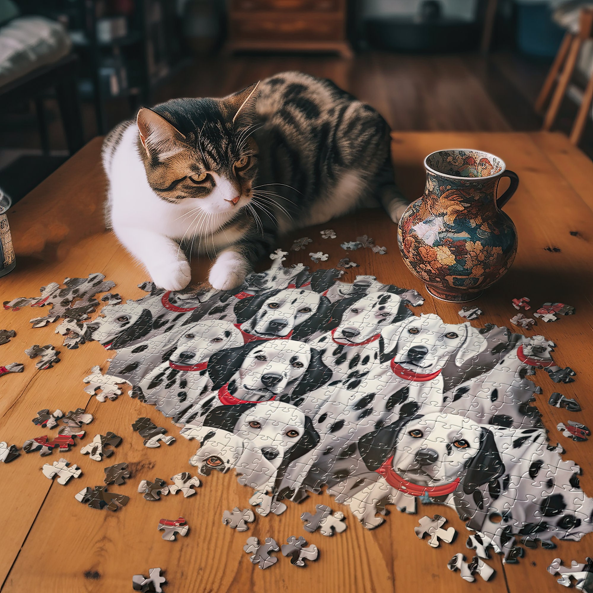 Dalmatian Jigsaw Puzzle, Dog Puzzle, Puzzles for Adults, Adult Puzzles