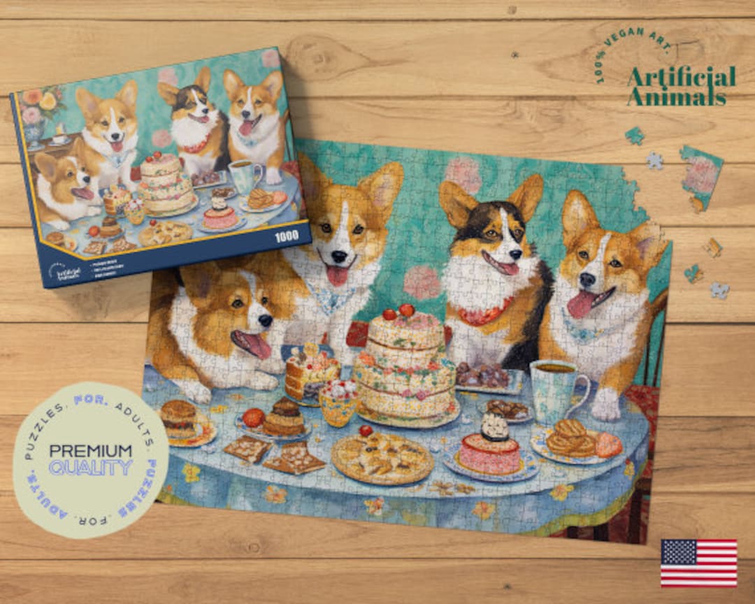  Child Intellectual Jigsaw Corgi, i am Your Friend Corgi Jigsaw  Wooden Puzzles 300 Pieces Art Home Decor DIY Funny Parent-Child Educational  Game Toy Puzzle Gift for Adults and Kids : Toys