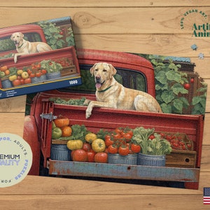 Labrador Retriever Jigsaw Puzzle,  Animal Puzzles, Puzzles for Adults, Adult Puzzles, Chocolate lab, Yellow Lab, Dog Puzzle, Dog Lover Gift,