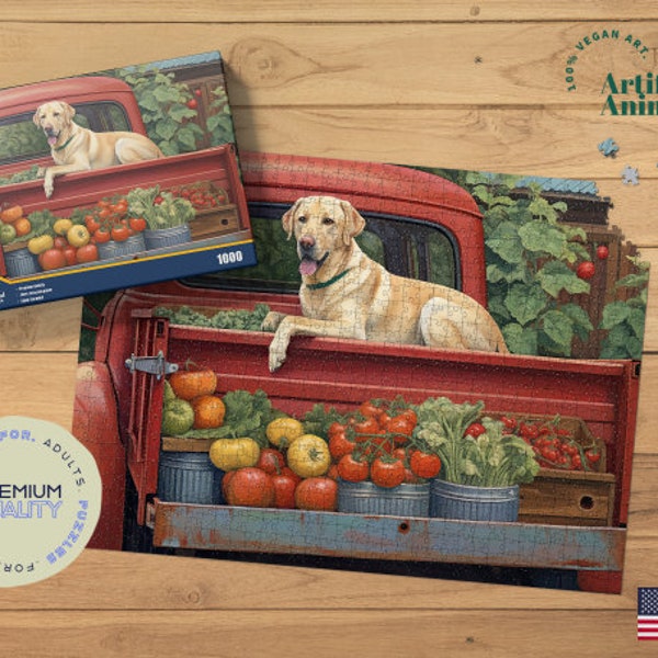 Chocolate Labrador Puzzle Etsy