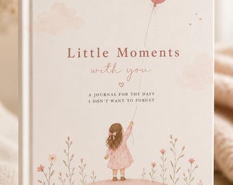 Mom and Child Memory Journal: Little Moments Keepsake Hardcover Notebook