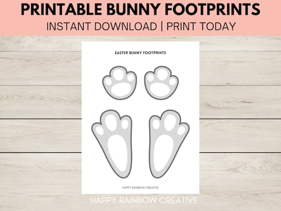 Proof the Easter Bunny Exists - Happy Home Fairy  Easter bunny footprints,  Easter printables free, Easter printables