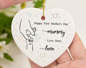 1er cadeau de la fête des mères, cadeau de la première fête des mères, cadeaux de nounou, 1ère fête des mères en tant que maman, cadeau pour maman avec sac-cadeau, cadeaux personnalisés