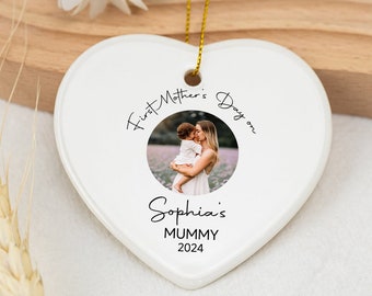 Personalised Photo Ornament for Mom, First Mothers Day, Gift for Mummy, Personalize Photo Gift, Gift for MOM, Mothers Day Gift