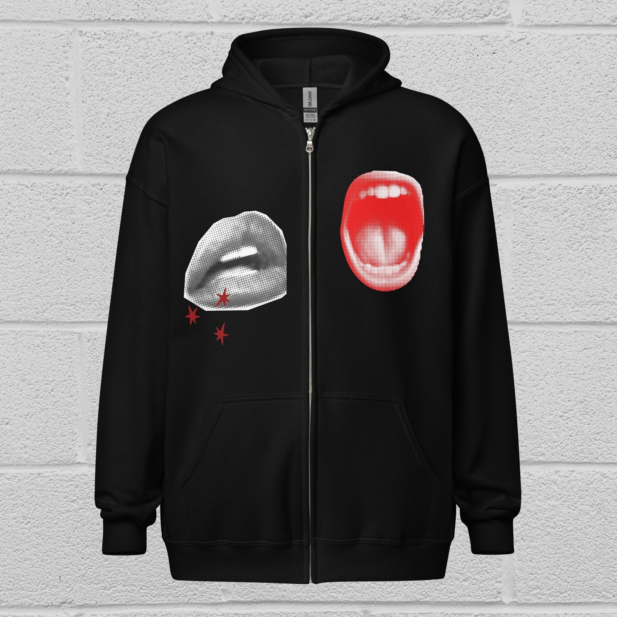 Punk zip up hoodies hotsell