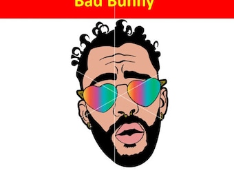 Diseño de archivo de corte SVG y PNG de Bad Bunny
