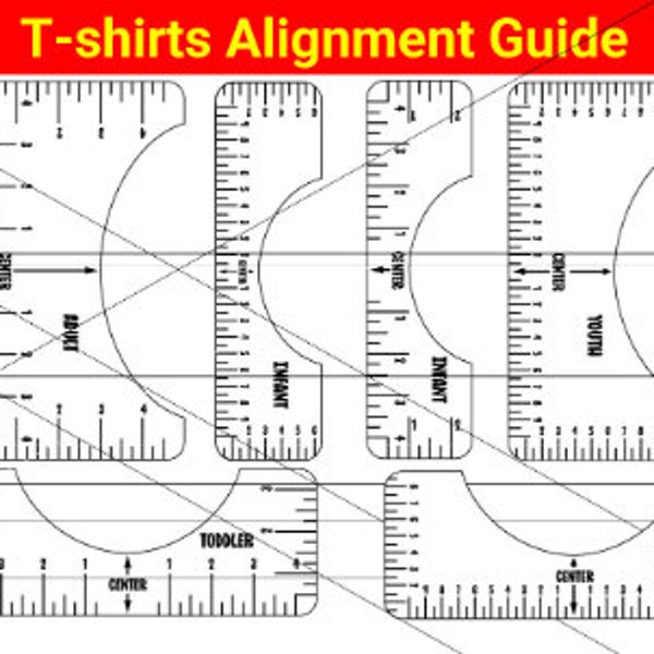 Tshirts Ausrichtungsanleitung - PNG Digital Download