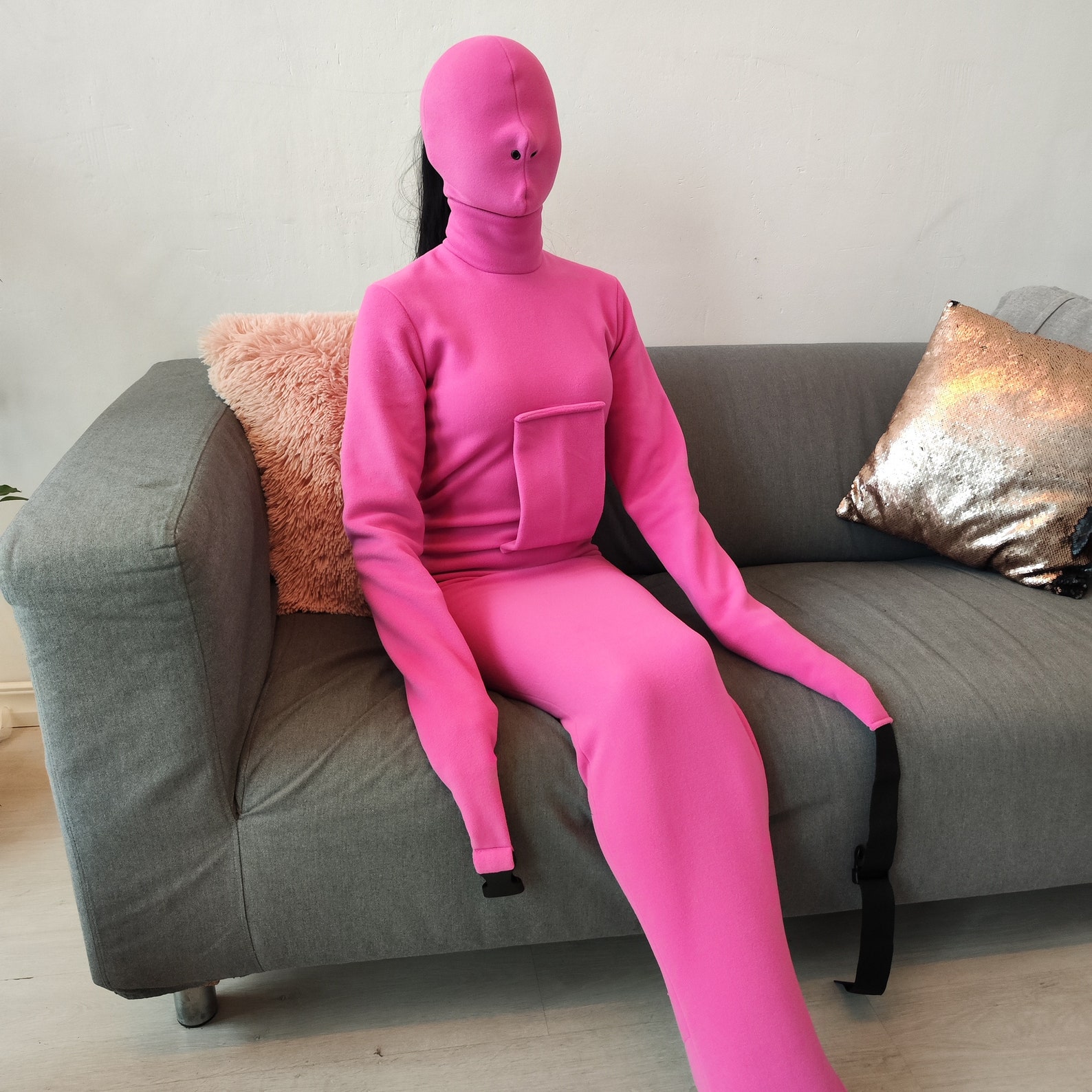 Pink Soft Fleece Bondage Sleepsack, Straitjacket Etsy