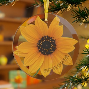 Sonnenblume Glas Suncatcher Ornament