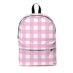 Pinkity Pink Dream Gingham Backpack