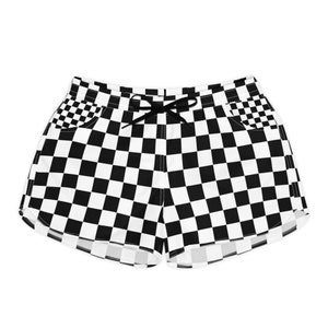 Be Cool. Get the Short Shorts in Black and White Checkerboard