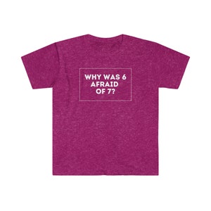 789 Math Joke Unisex Softstyle T-shirt voor docenten en studenten