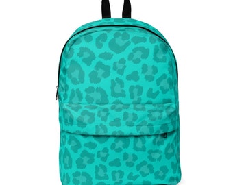 Totally Turquoise Leopard Backpack