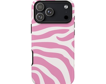Pink Zebra Phone Case for iPhone, Samsung Galaxy, and Google Pixel