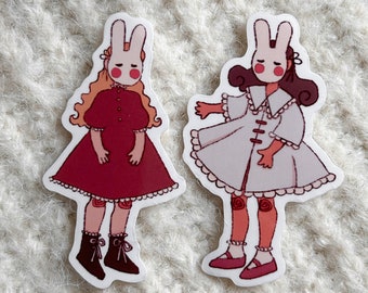Bunny Girls Sticker Duo