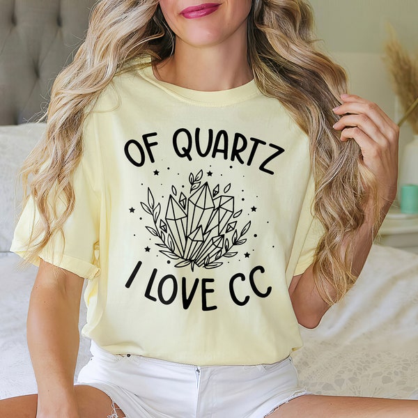 Of Quartz I Love CC Crystal Shirt, Classical Conversations Cycle 1 Shirt, Geology Shirt, Tutor Gift, Homeschool Mama Shirt