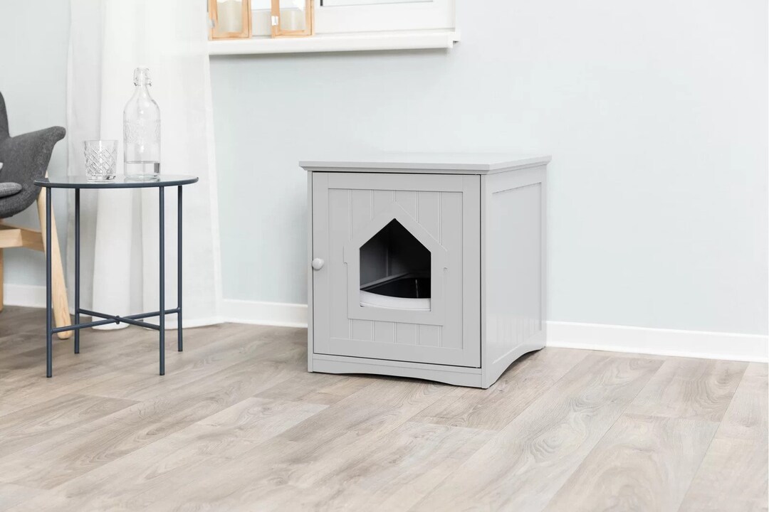 Litter Box Enclosurewooden Box Enclosure Hidden Litter Box Etsy