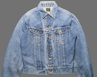 1960s Lee 101-J Vintage Denim Jacket | Size 38 | 101 J Sanforized Union Made In USA | 60s Vintage Jean Jacket