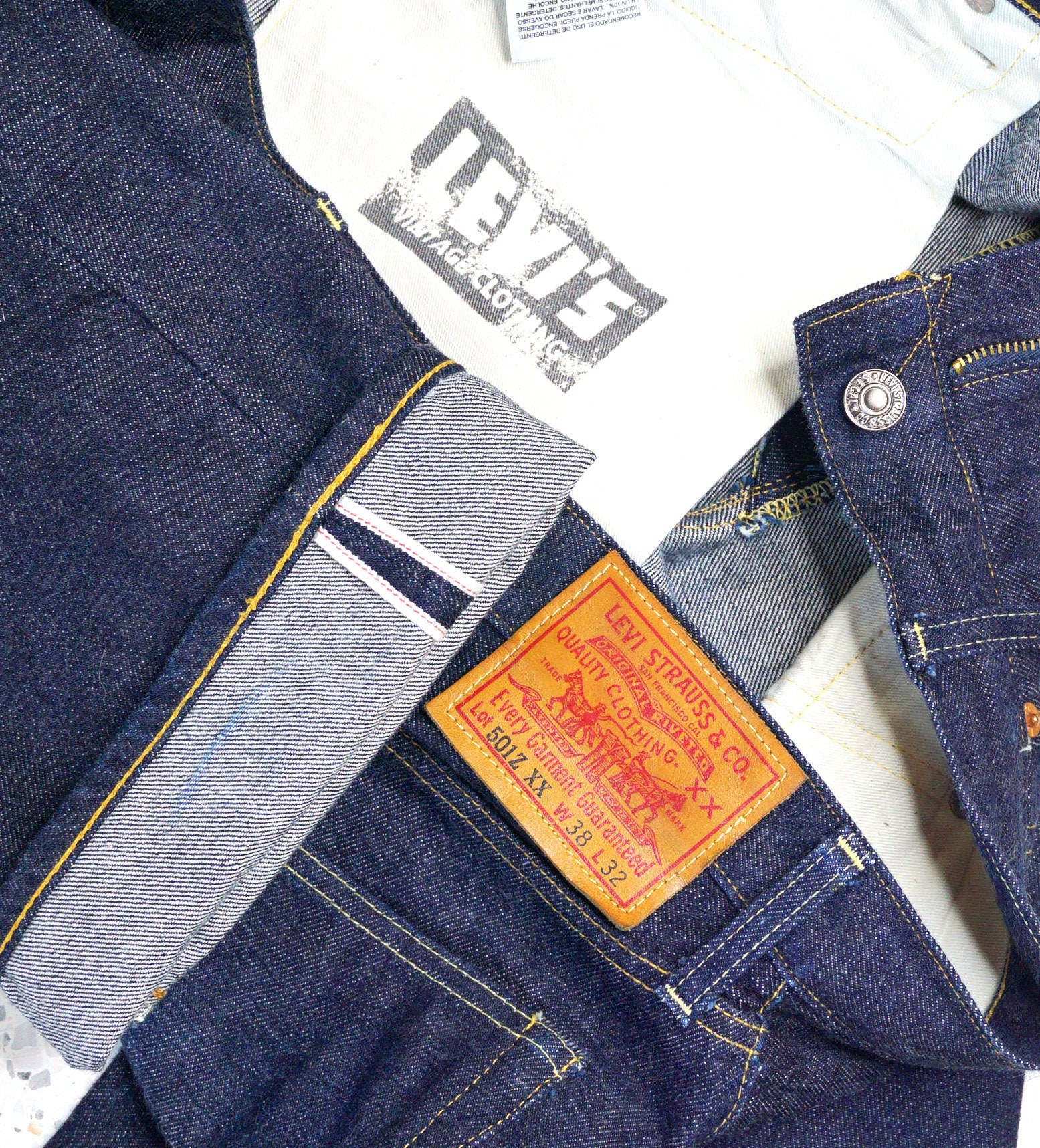 Levis LVC 501Z XX Redline Selvedge Levis Vintage Clothing 