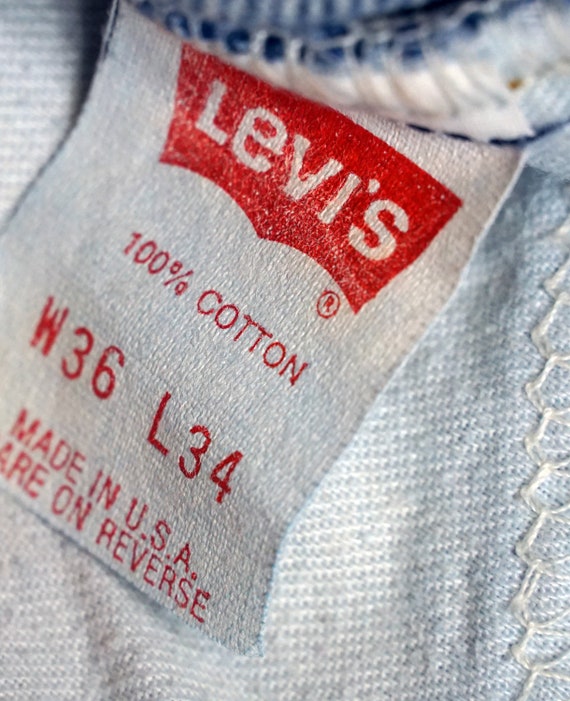 90s Levis 505 Vintage Jeans Orange Tab Made In US… - image 7