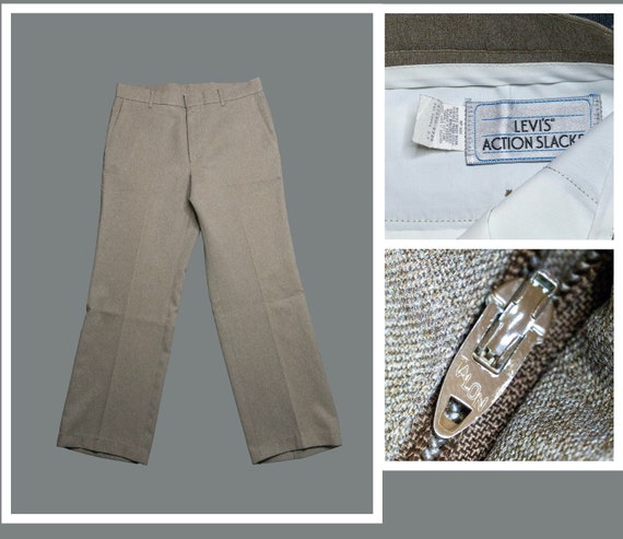 70s Levis Action Slacks Sta Prest Made in USA | W33 | Talon 70s Levis Action Slacks Sta Prest Made in USA | W33 | Talon