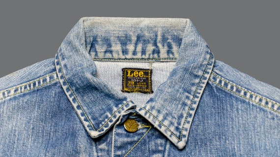 Buy 1960s Lee 101-J Vintage Denim Jacket Size 38 101 J Sanforized 