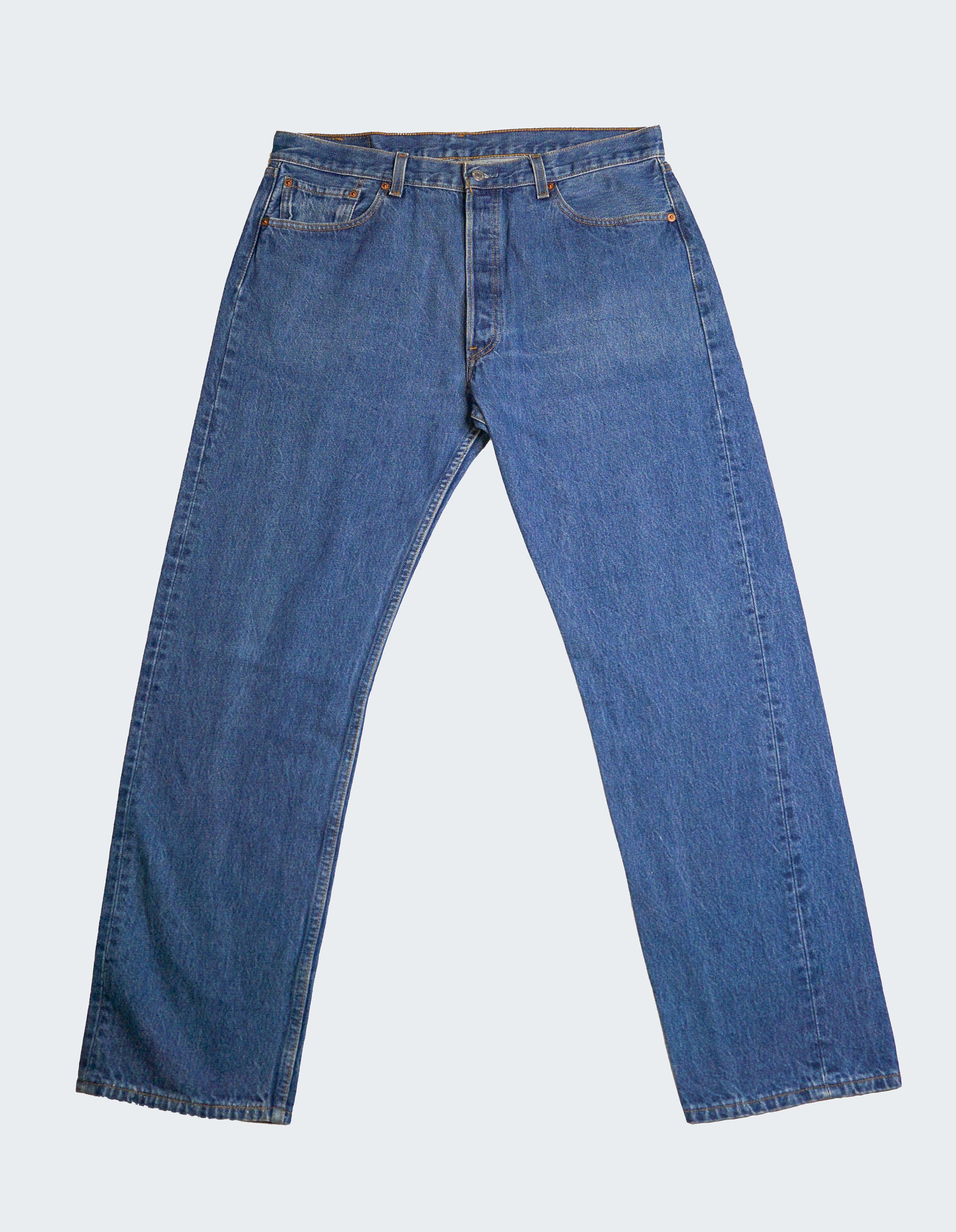 Vintage 90s Levi's 501 Made In USA Denim Jeans Black Measure
