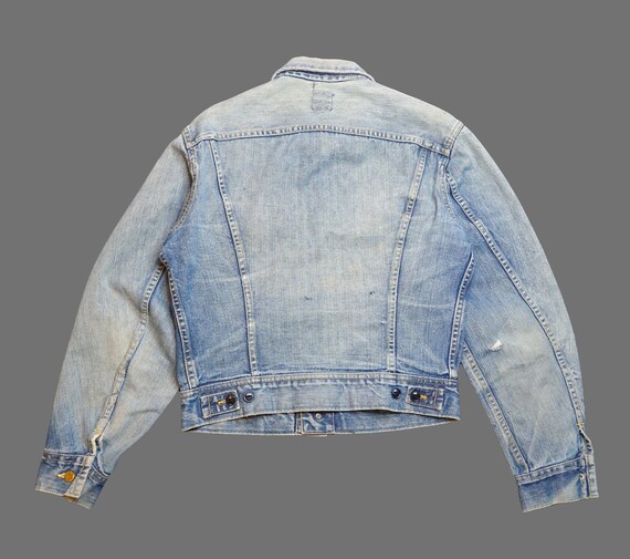 1960s Lee 101-J Vintage Denim Jacket | Size 38 | … - image 3