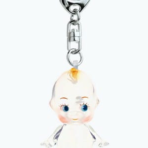 5cm Kewpie Doll Clear Keychain clear 1 piece Comes in a cute package, making it a great gift!