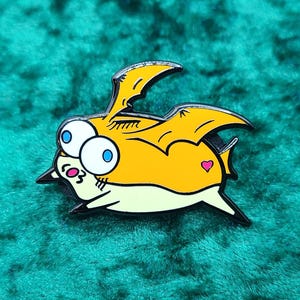 Pata Fish Mon - Digi Character - Enamel Pin - Fish Full of Mercury