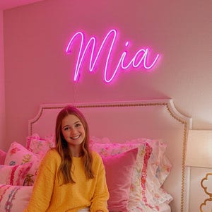 Custom Christmas Gift Kids Name Light, Safe LED for kids, Neon Sign for Bedroom, Nursery Wall Decor, Teen Room Gifts, Girl Bedroom Decor Art