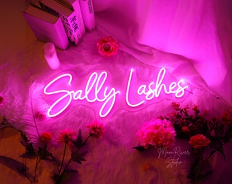 Custom Neon Sign for Salon Room, Lash Room Decor, Nail Room Decor, Salon Neon Sign, Beauty Salon Neon Sign, Personalized Gifts for Her