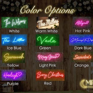 Letrero de neón con nombre personalizado, luz LED personalizada para niños y adolescentes, regalo de Navidad, decoración estética para dormitorio, letrero para residencia universitaria, decoración para habitación de adolescentes imagen 8