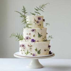 Perfetti per torte nuziali e cupcake, fiori secchi da erbario per creare decorazioni commestibili per torte, fiori pressati commestibili per decorazioni di torte