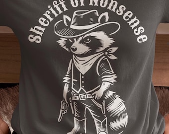 Sheriff of Nonsense t-shirt / Funny Rodeo Cat tee / Silly Western tshirt