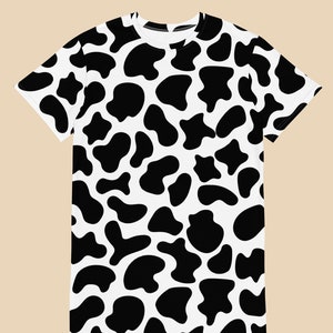Cow Mumu / Cow print muumuu / Cow pattern moo moo / T-shirt dress