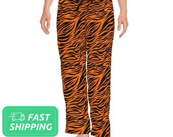 Pantalones de pijama con rayas de tigre / Pantalones de pijama con estampado de tigre