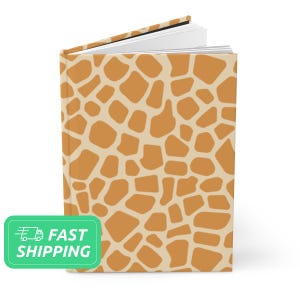 Giraffe Pattern Journal / Safari Journal / Hardcover Notebook / Diary (Matte Finish)