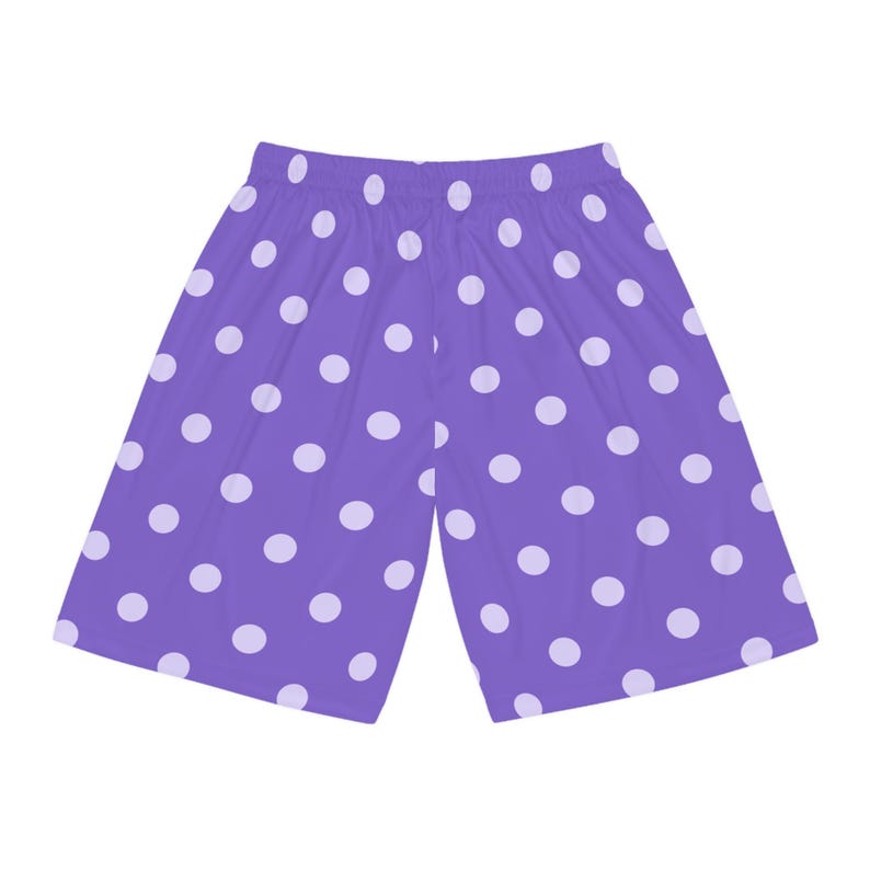 Mayor Lewis's Lucky Purple Basketball Shorts, Star Dew Valley Inspired Athletic Wear, Gaming Gift for Gamers, Lucky Charm Clothing, Sporty image 3