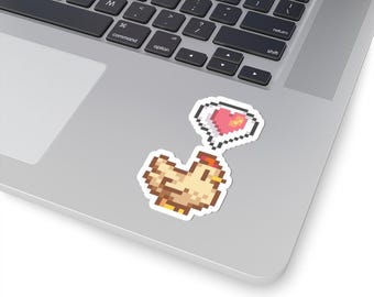 Stardew Valley Chicken Heart Stickers / Stardew Farmer (Unofficial) Stickers