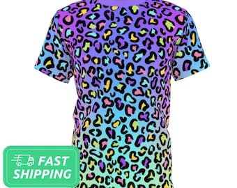 Rainbow Leopard T-Shirt / Cheetah T-Shirt / Tee Shirt / TShirt