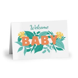 Cartão de boas-vindas para bebê / Cartão de chá de bebê / Presente para futura mamãe