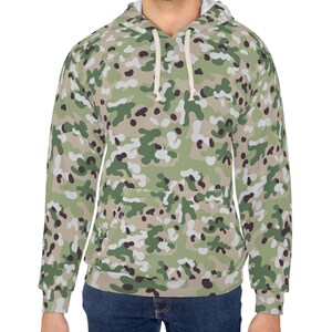 Forest Camo Hoodie / Camouflage Hoodie / Camouflaged Hoodie / Hooded Sweatshirt