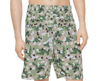 Pantalones cortos deportivos de camuflaje forestal para hombre / Pantalones cortos deportivos de camuflaje para hombre / Pantalones cortos deportivos camuflados para hombre / Pantalones cortos de baloncesto