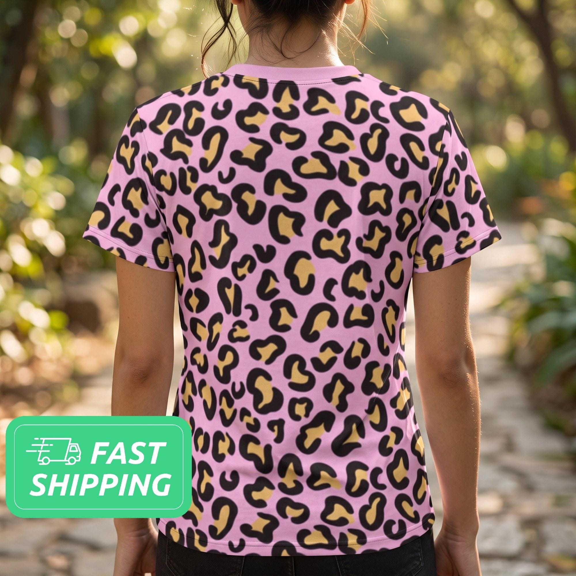 Pink Leopard T-shirt / Safari Cheetah T-shirt / Tee Shirt / Tshirt