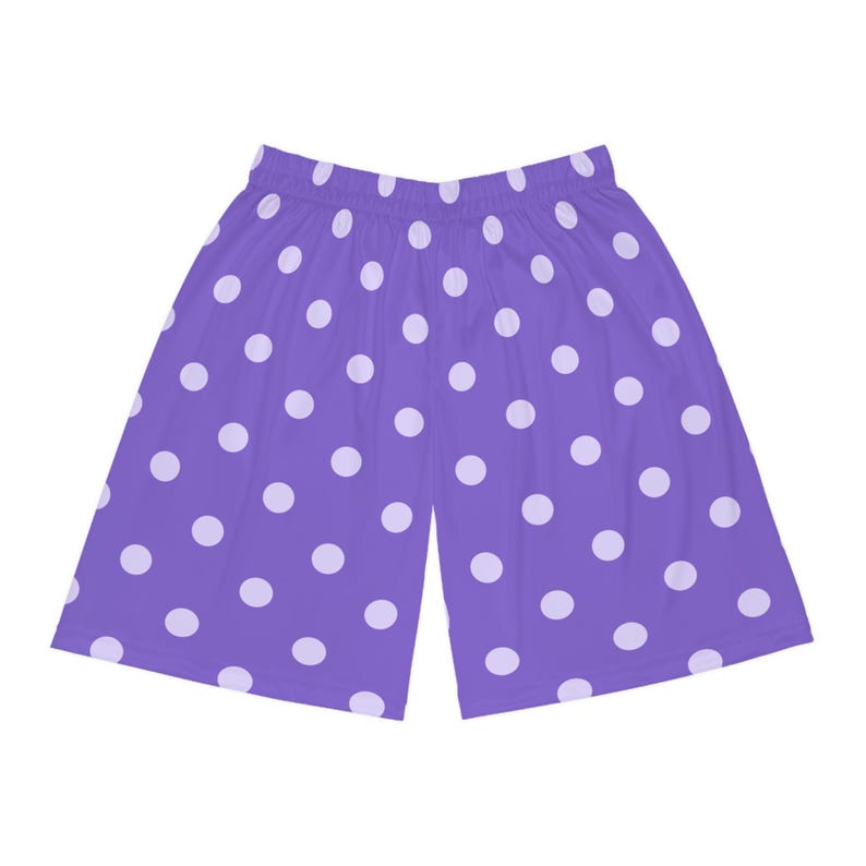 Mayor Lewis's Lucky Purple Basketball Shorts, Star Dew Valley Inspired Athletic Wear, Gaming Gift for Gamers, Lucky Charm Clothing, Sporty image 2